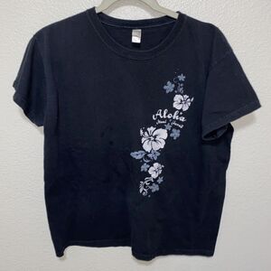 Anvil Women’s Shirt Size L Black Maui Hawaii